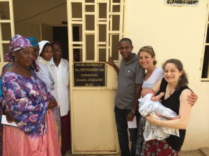 Visiting the maternity clinic in rural Senegal renovated by The Hall Steps Foundation (with my new niece Aby Zahra!)