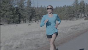 Grinding away on Lake Mary Rd. in Flagstaff, a marathoner's playground